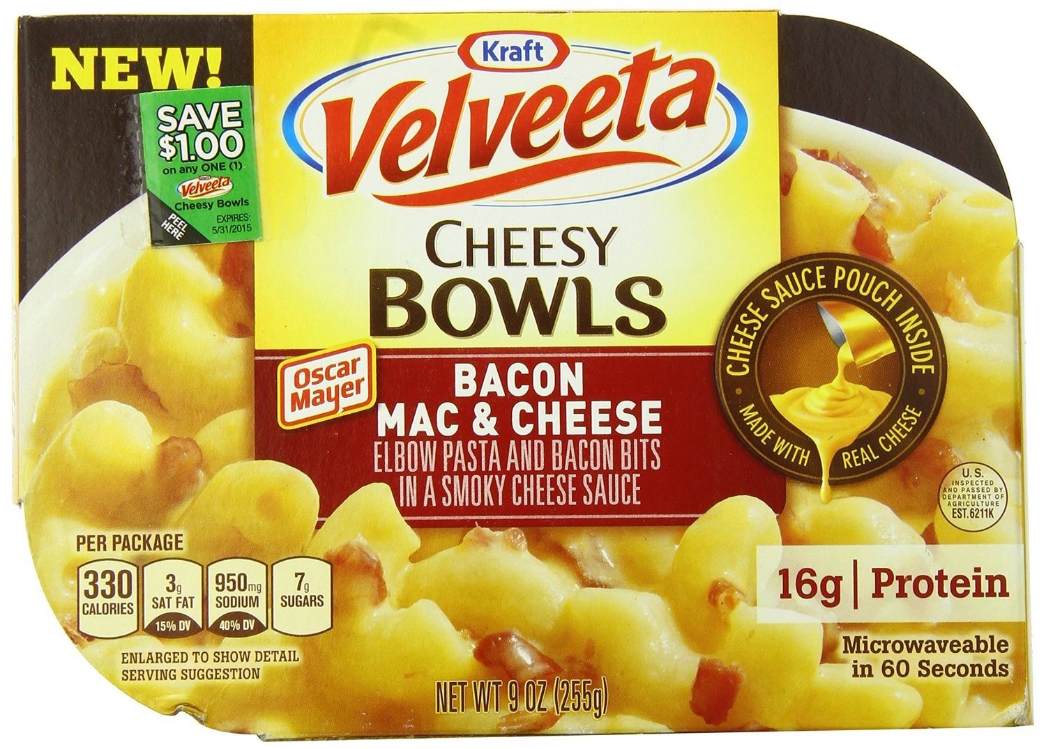 Cheesy Bowls, Bacon Mac & Cheese (PACK OF 6)