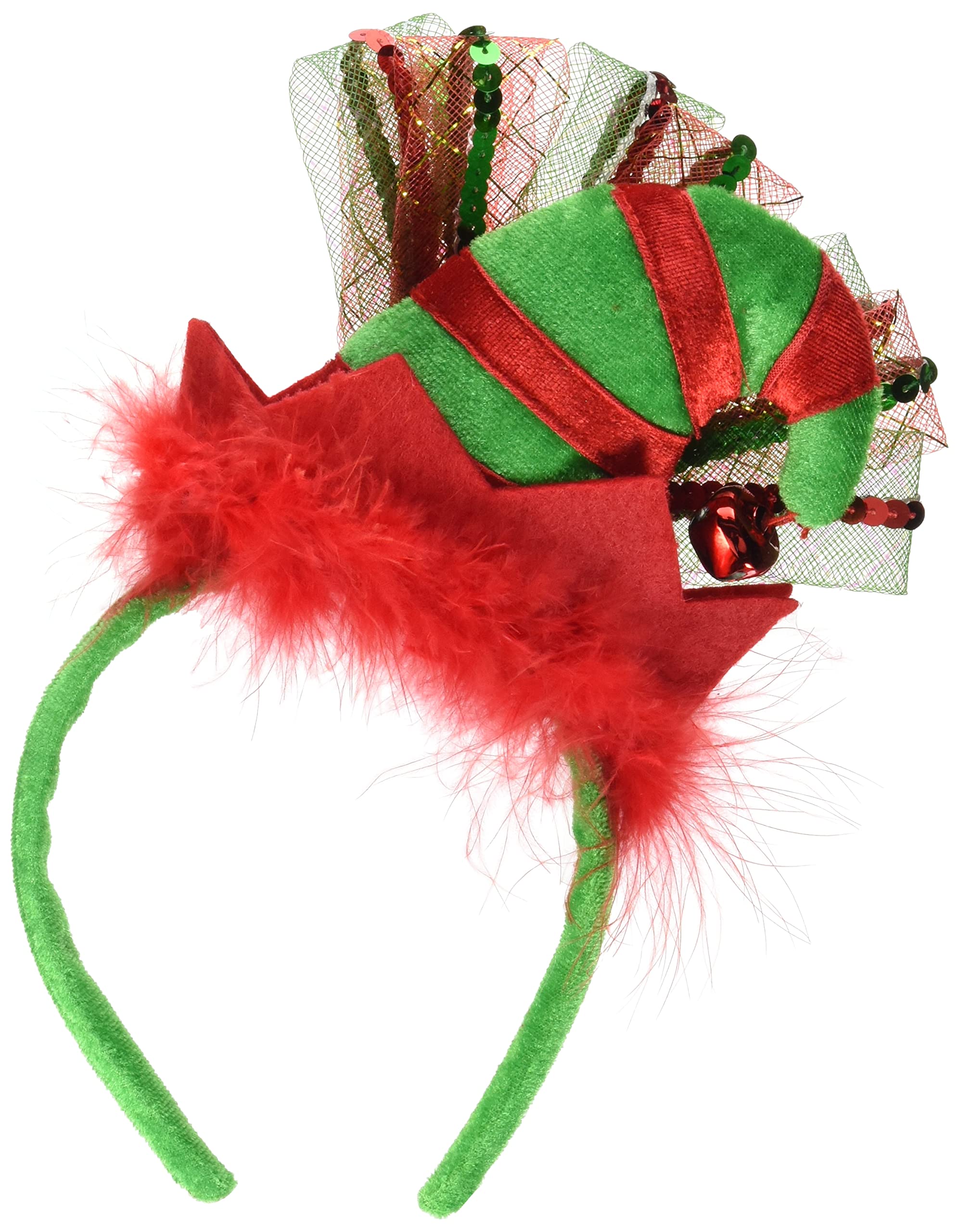amscan 3901826 Cappello da elfo di Natale, 1 Pc, Multicolore