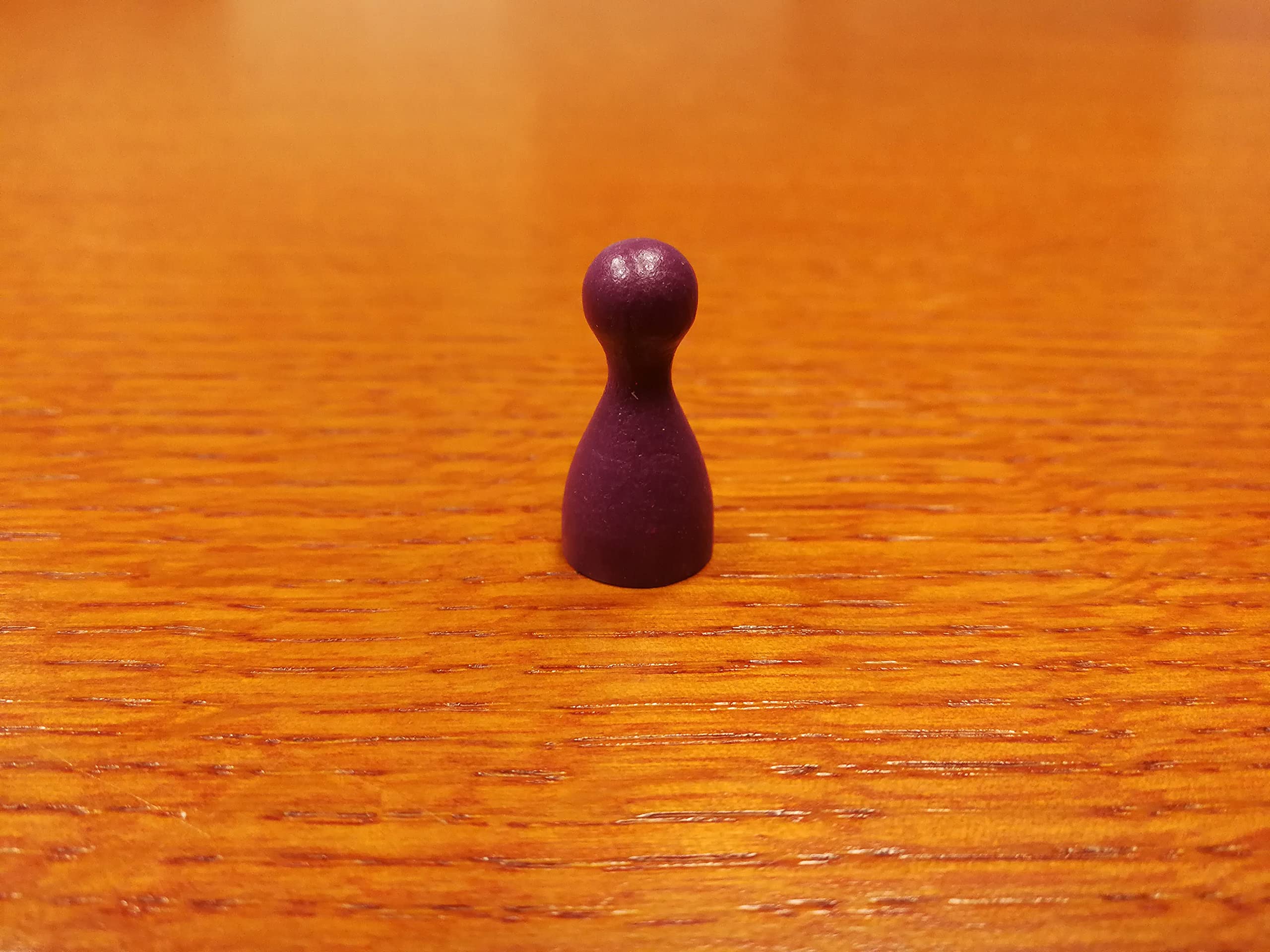 Pedina per gioco da tavolo in legno colorato (12x24) (VIOLA, 500)