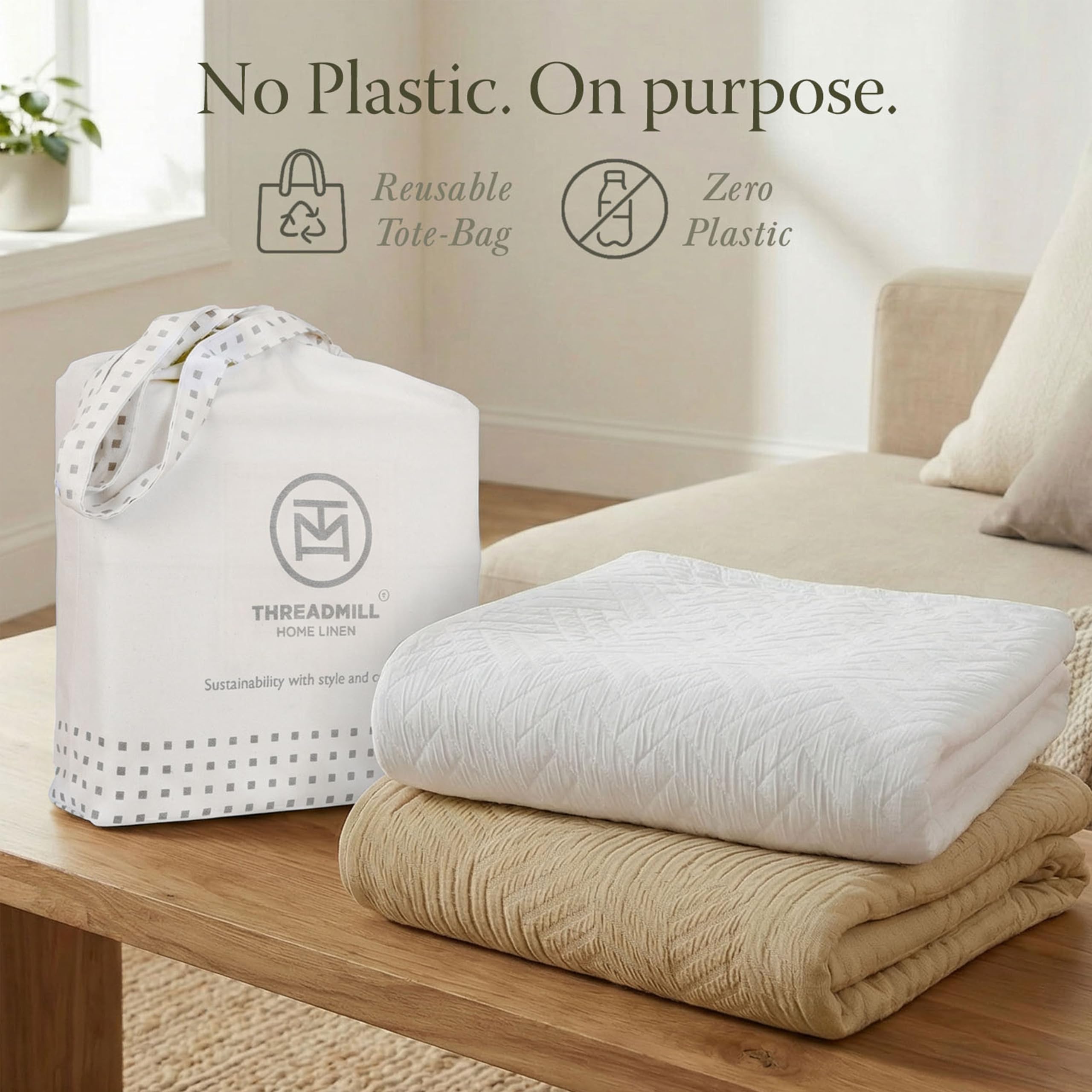 Amazon.com: Threadmill Luxury Cotton Blankets for King Size Bed