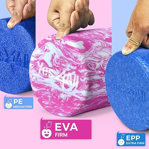 Miniatura 2 de Yes4All Rodillo de espuma firme EVA para espalda, rodillo de espalda redonda para ejercicio, yoga y pilates de 12182436 pulgadas