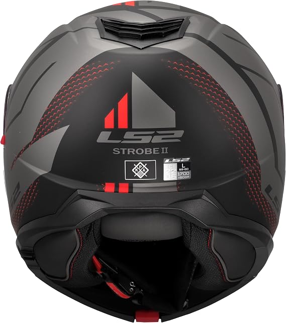 LS2 Unisex Strobe Ii Code Matt Black Grey Modularer Motorradhelm (1er Pack)