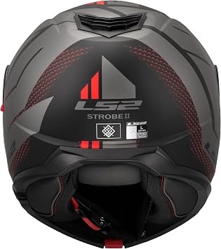 LS2 Unisex Strobe Ii Code Matt Black Grey Modularer Motorradhelm (1er Pack)