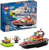 LEGO® City İtfaiye Kurtarma Teknesi 60373-5 Yaş ve Üzeri Uygulamalı Oyunları Seven Çocuklar için Oyuncak Yapım Seti 144 Parça