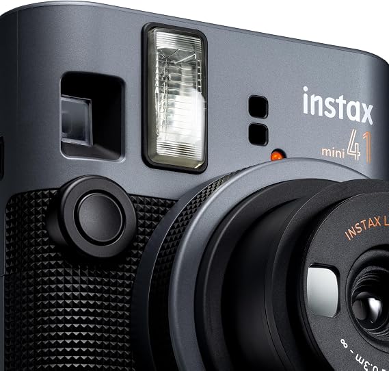 INSTAX mini 41 Instant Camera, Simple Operation with Auto Exposure, Built-in Flash, Selfie Lens, and Close up Mode,a Classic Design Camera which uses All mini Films Sold Separately