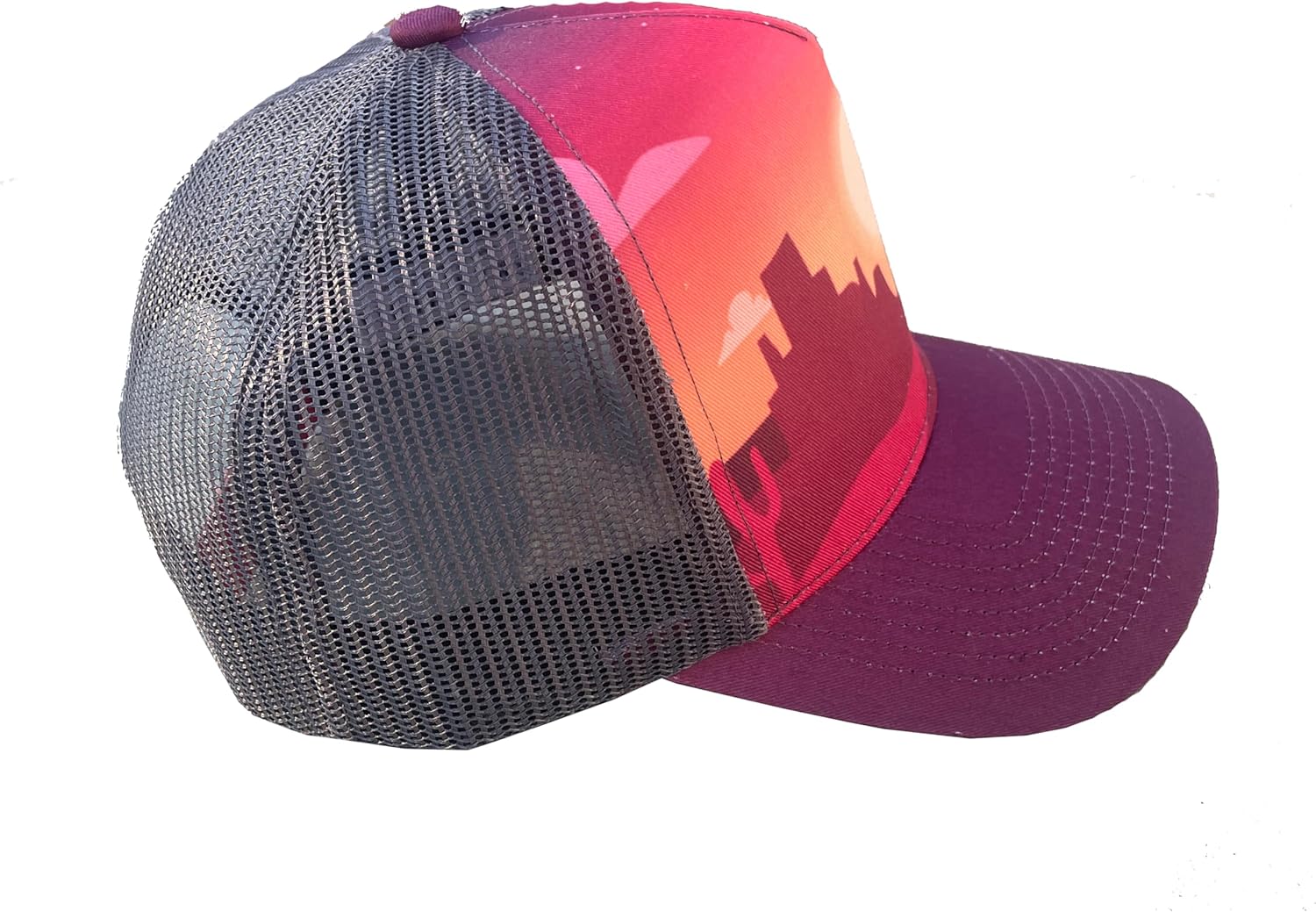 Sunset Cactus Gypsy Baseball Trucker Cap Outdoor Mesh Snap Back with Adjustable Fit for Everyday Wear