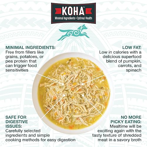 Miniatura 8 de KOHA Pure Shreds - Entrada de pollo y pato para perros, latas de 12.5 onzas (paquete de 12)