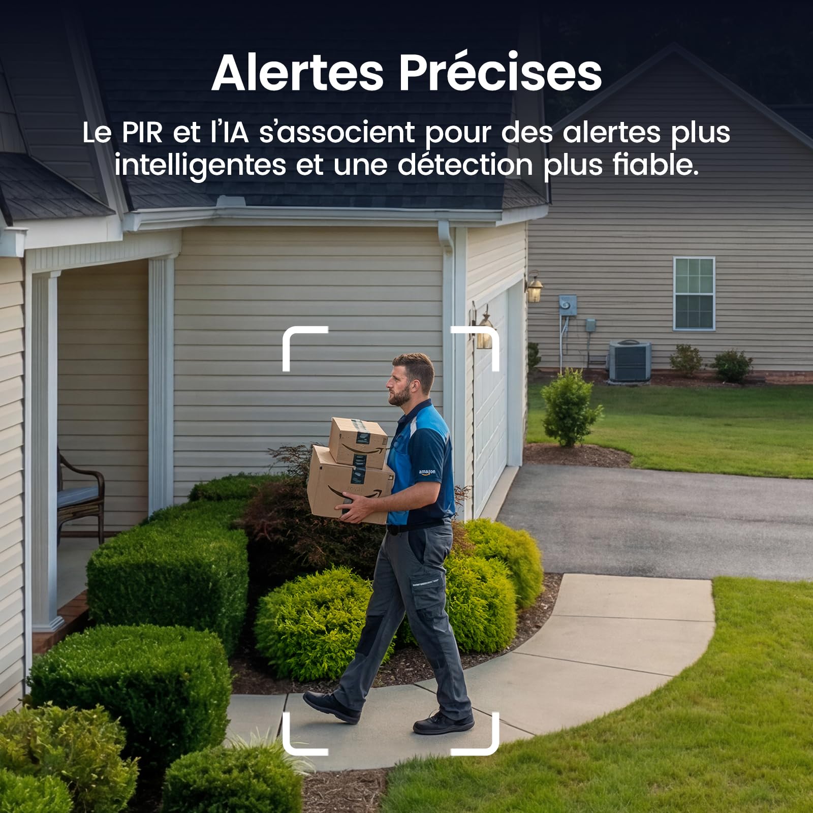 aosu 2K Camera Surveillance WiFi Exterieure sans Fil Solaire, Kit 4 Cam + aosuBase 2.0, sans Abonnement Requis, Extensible Jusqu’à 1 to, Vision Nocturne Couleur AI PIR Détection Suivi Inter-Caméras