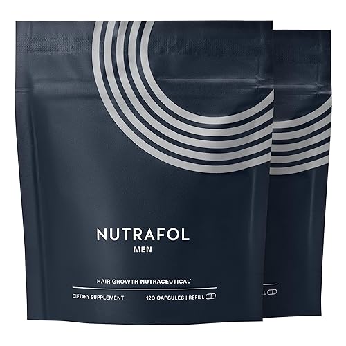Nutrafol Suplementos para el crecimiento del cabello para hombres, clínicamente probados para una cobertura visiblemente más gruesa del cabello y el