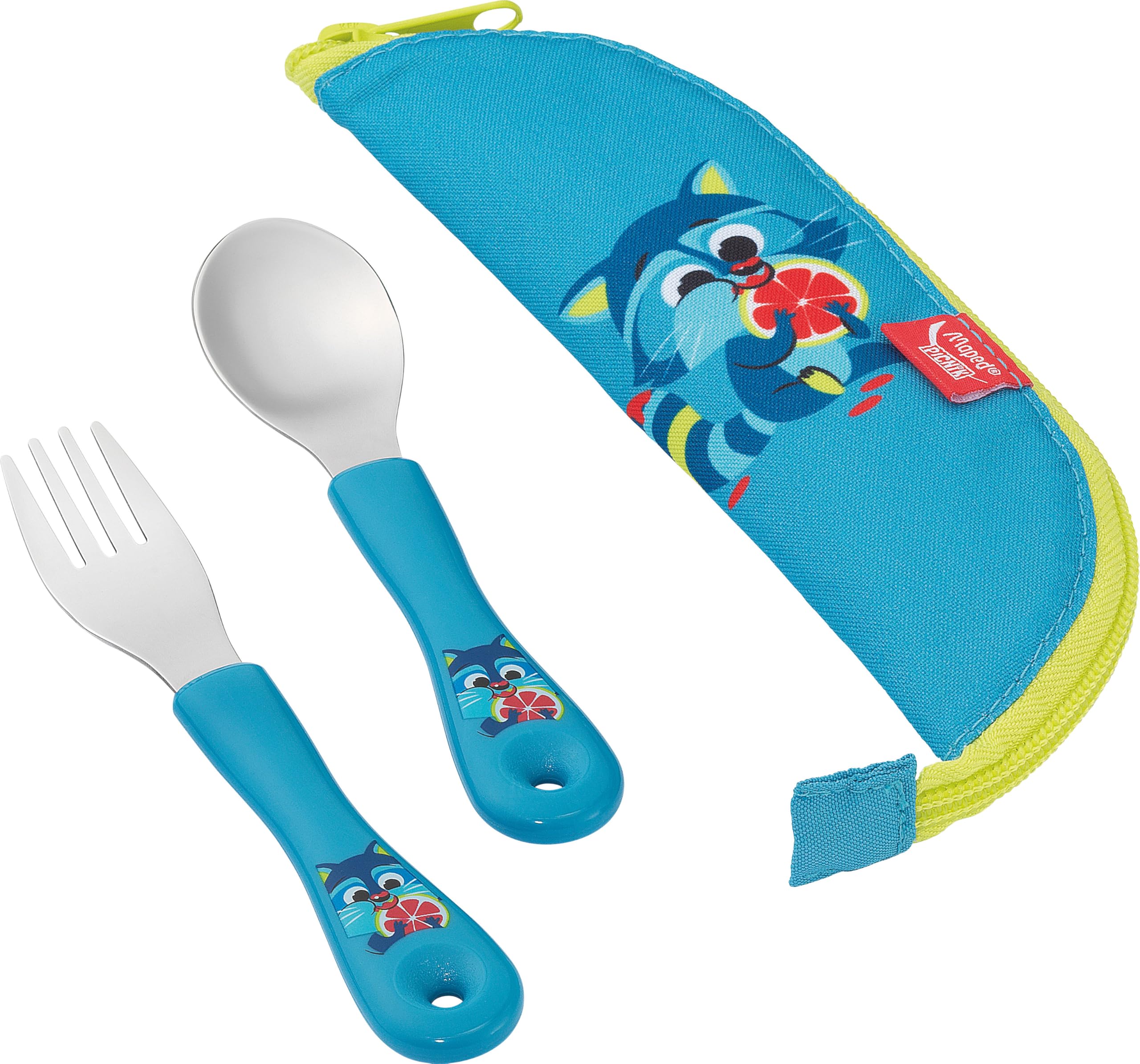 Set 6 Posate Per Bambini In Acciaio Inox – Forchetta E Cucchiaio Con Manico Morbido Antiscivolo, Stoviglie Per Svezzamento Dai 12 Mesi - 3