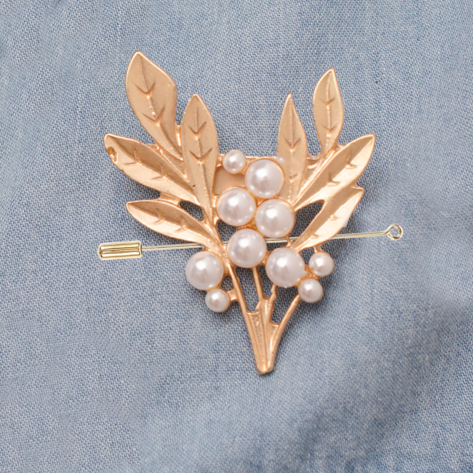 LIFKOME Copper Lapel Brooches 10pcs Stick Pins with Long Needle Eye for DIY Jewelry Fashion Accessory