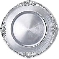 Vista 33 de allgala Platos Base Redondos de Calidad Pesada - Bases Transparentes para Platos de Cena - Juego de Platos Base para Decoración de Mesa - Ideal