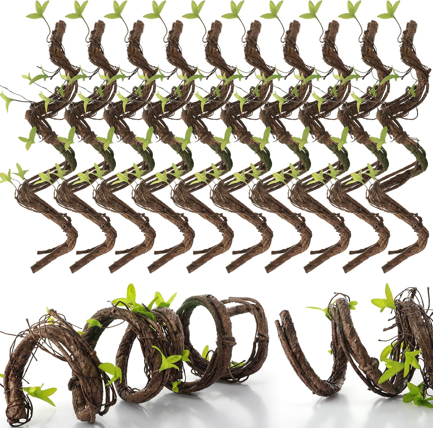 10 Pcs Artificial Bendable Tree Branches for Decoration Fake Trunk Garland Twigs