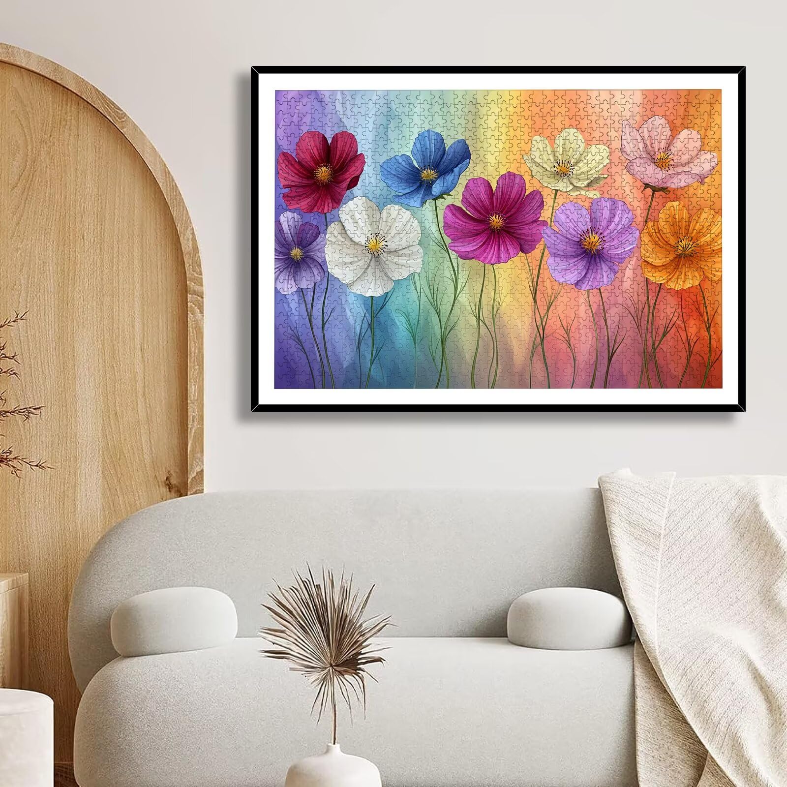 Puzzle 2000 Pezzi Fiore, Puzzle Colorato 2000 Pezzi Arte per Adulti e Bambini, Misura: 99.5x70.5 cm, Puzzles Legno per Adulti con Squisita Scatola di Imballaggio, Idea Regalo Donna, Regalo Uomo, -8833