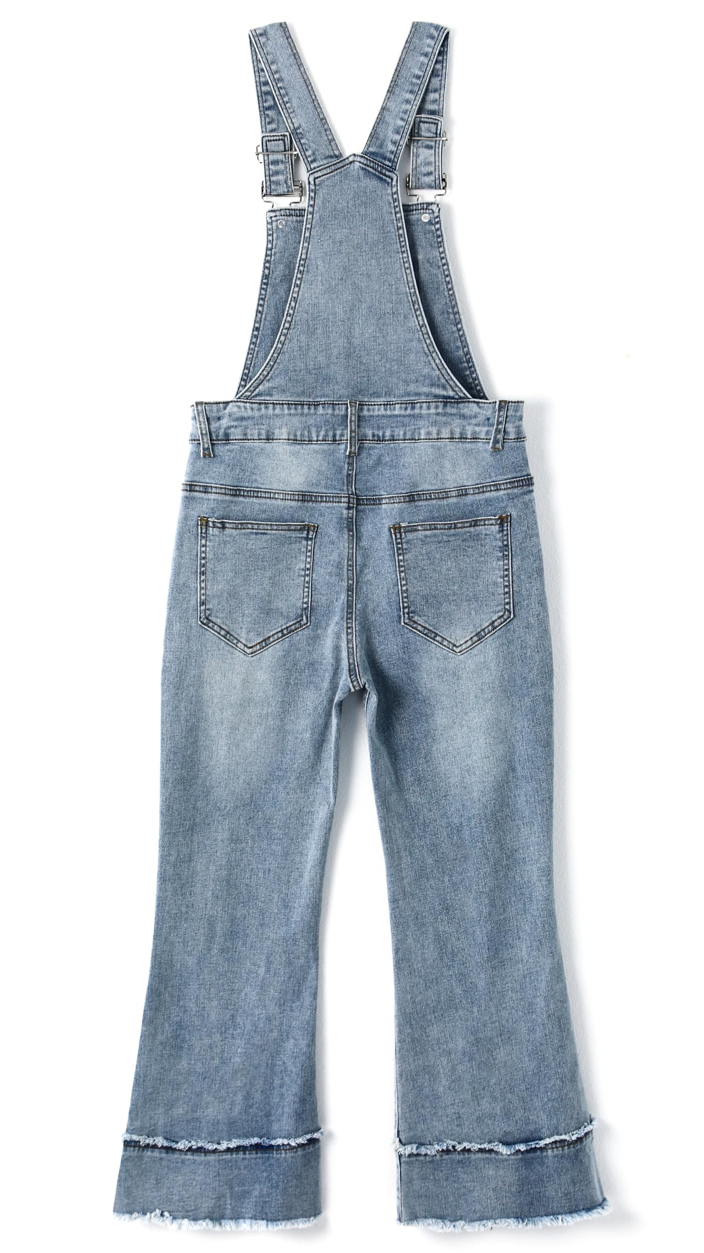 KIDSCOOL SPACE Jeans-Latzhose für Mädchen, Jeans-Latzhose für kleine und große Kinder