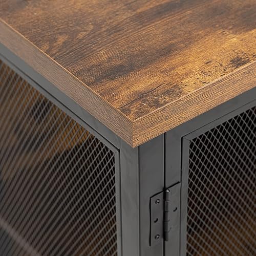 Miniatura 9 de SOSPIRO Armario de bar con estante para vino gabinete de barra de café industrial con luces LED para licor y vasos barra de licor para el hogar