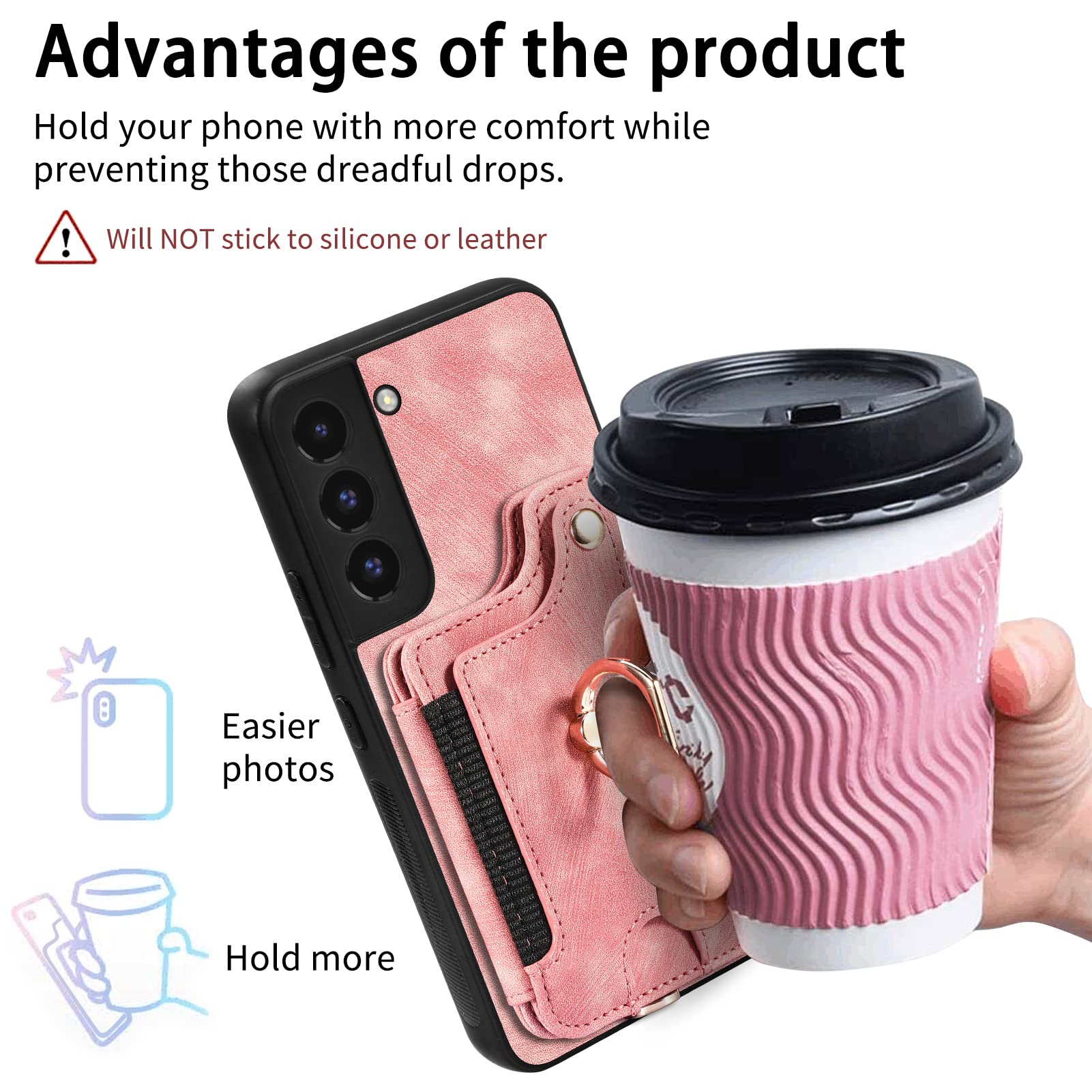 Amazon.com: Phone Case for Samsung Galaxy S22 Plus S22+ 5G Wallet