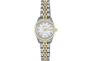 Women's Genuine Crystal Accented Bracelet Watch