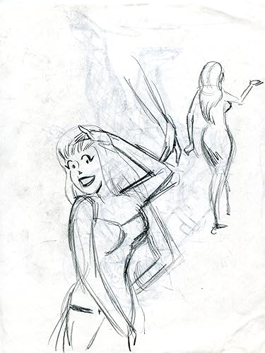 Millie the Model and Daisy Original Sketch