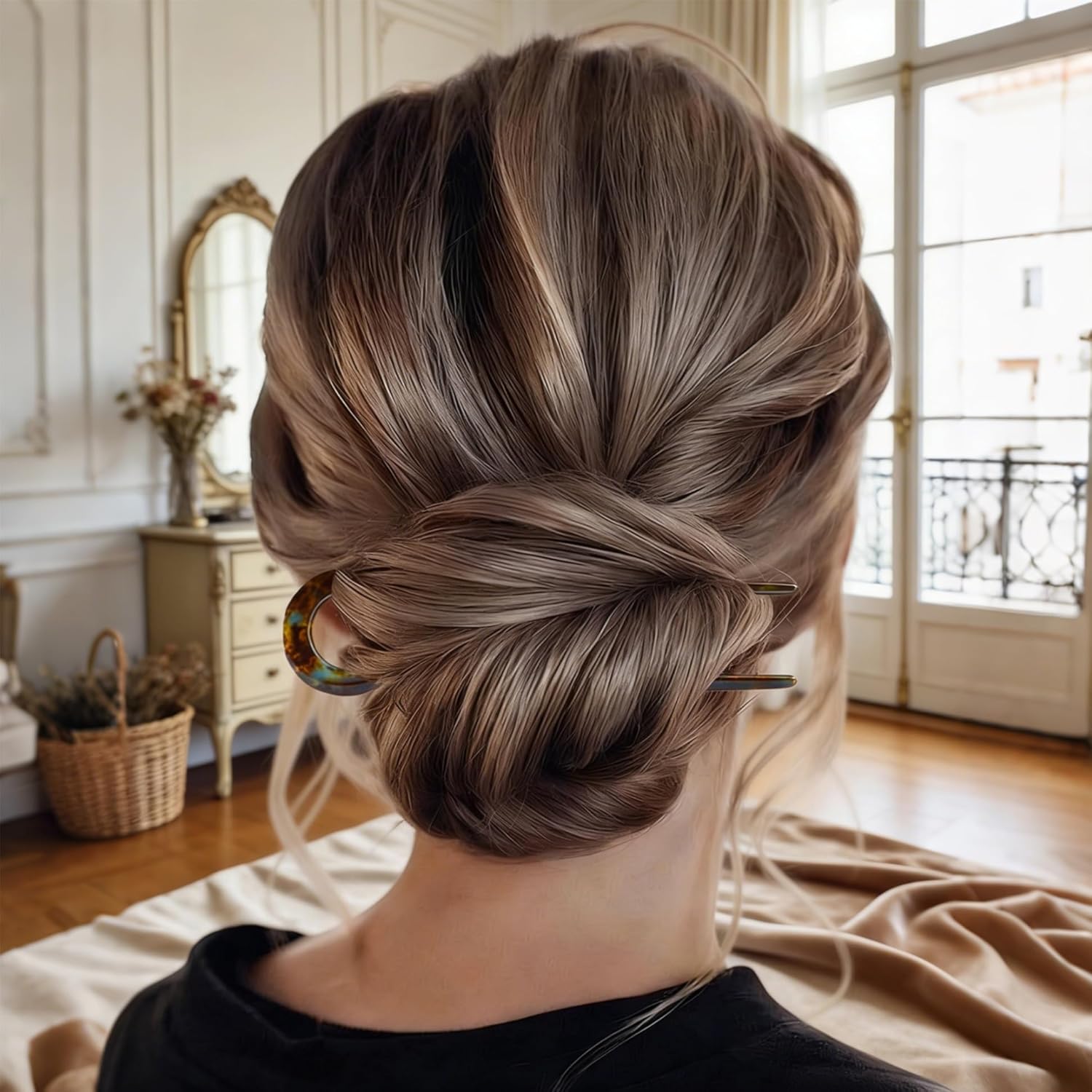 5Pcs Prestige French Hair Pins, U-Shaped French Hair Pins for Women, Decorative Hair Clips, New Hair Accessories, Hair Hold Clips for Fine Hair (B) - Image 8