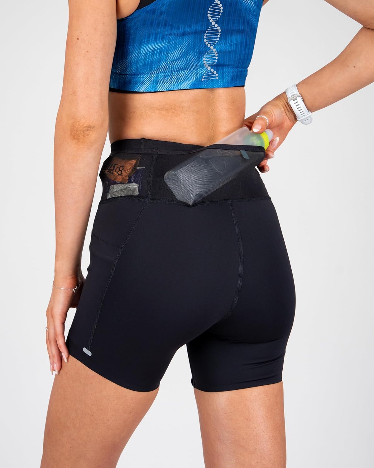 FlipBelt Women’s Air Compression Shorts – Lightweight, Moisture-Wicking with Built-in Phone Pocket – USA Small Business - Image 2