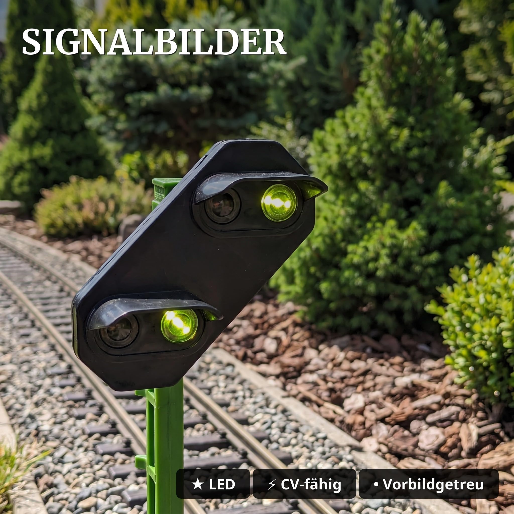 Lichtsignal Typ HV Vorsignal für Spur G analog / digital mit