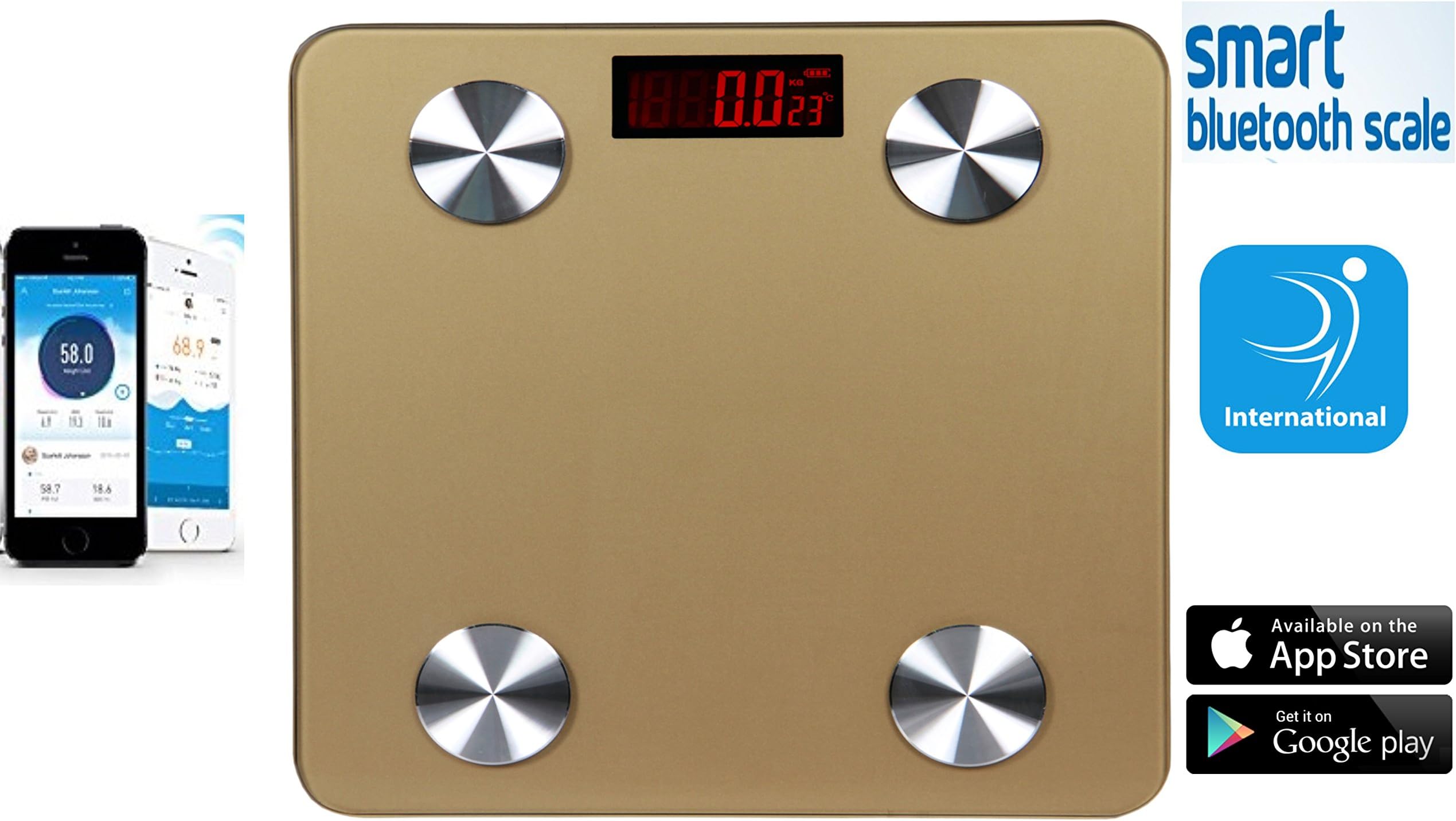 Hesley Digital Bluetooth Weighing Scale with smartphone APP OK OK INTERNATIONAL