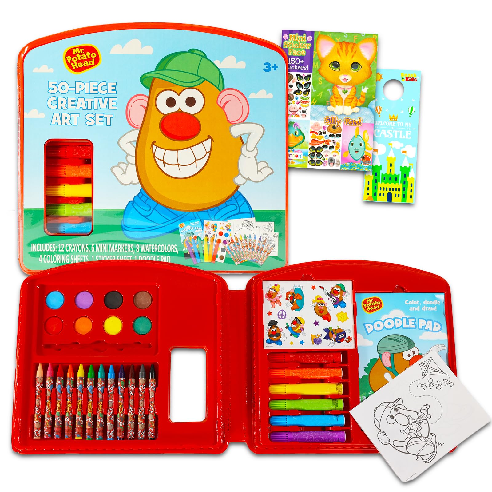Disney Mr. Potato Head Activity Book - Toy Story Bundle Includes Mr. Potato Head Doodle Board, Crayons, Markers, Sticker Book, More | Toy Story Art
