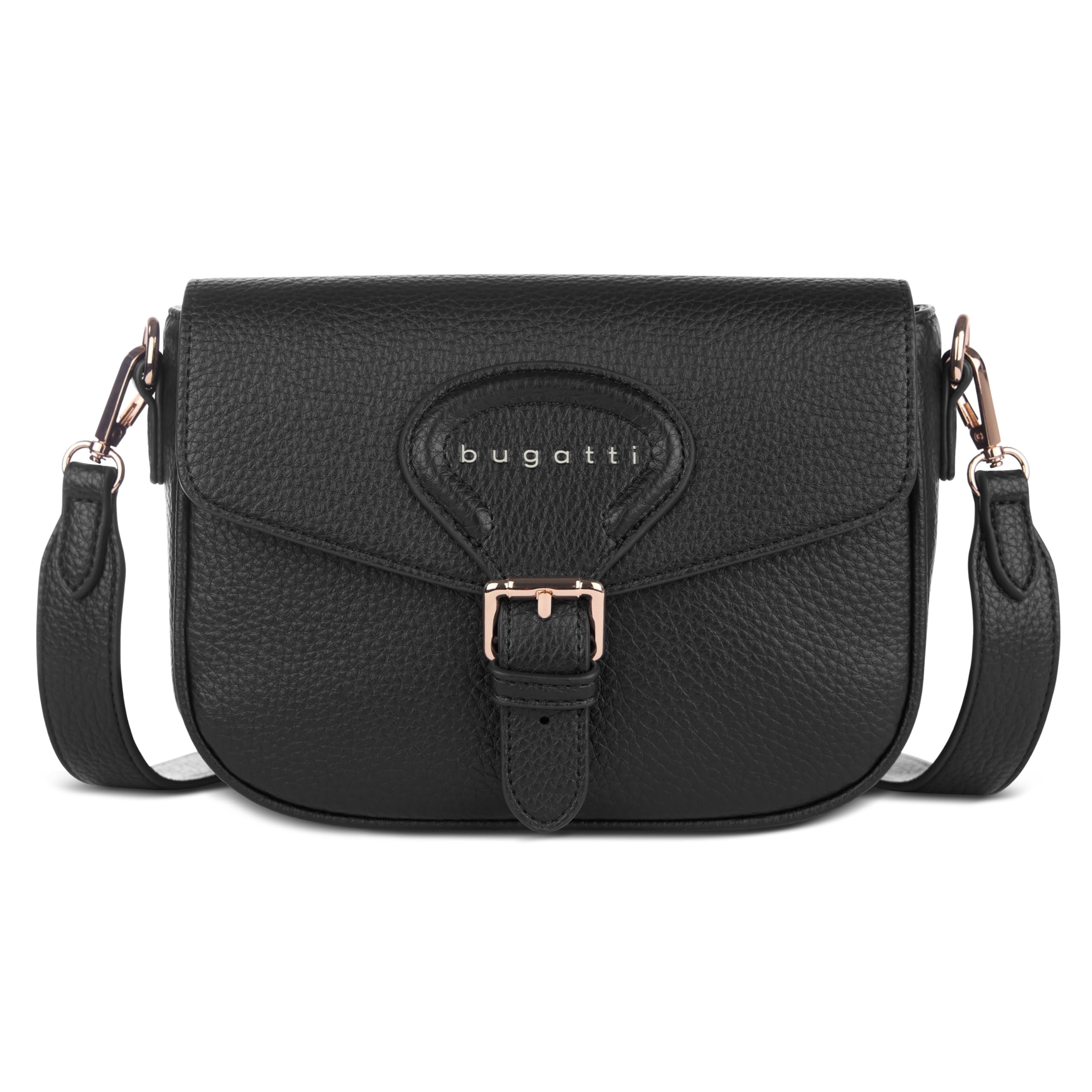 bugatti Elina Damen-Schultertasche aus Kunstleder, Handtasche in S oder M für Frauen