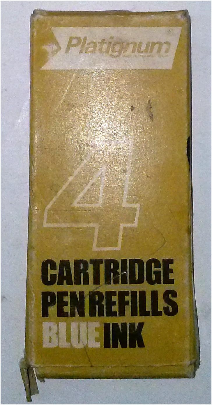 Platignum Black Ink Cartridge Pen Refills 3 Cartridges Per Box Office Products