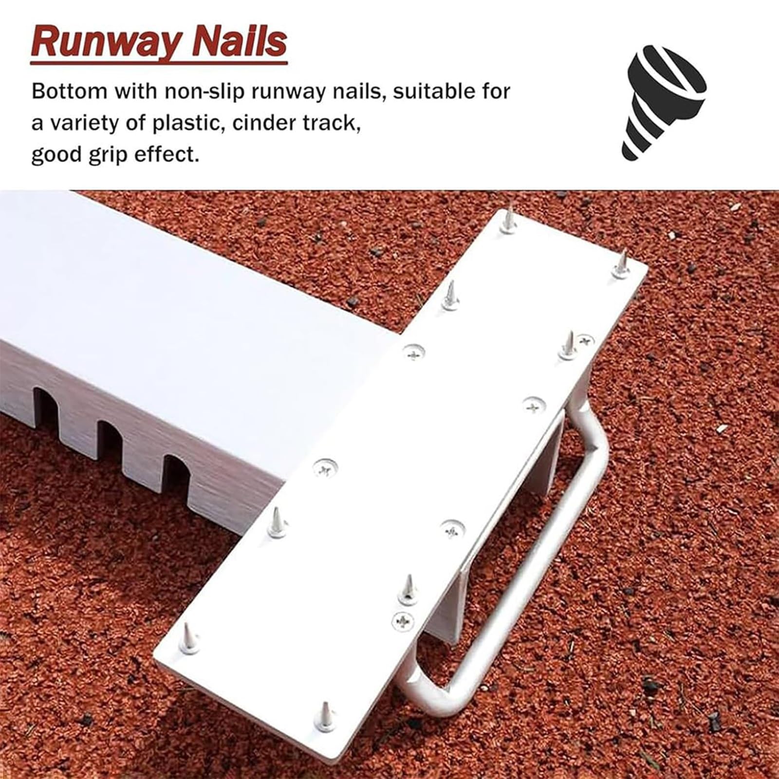 Bloque de Salida de Atletismo de 81cm, Bloques de Salida para Pista y Campo con Pedales Ajustables de 6 Ángulos, Bloques de Carreras de Sprinter de Aleación de Aluminio con Escala Transparente