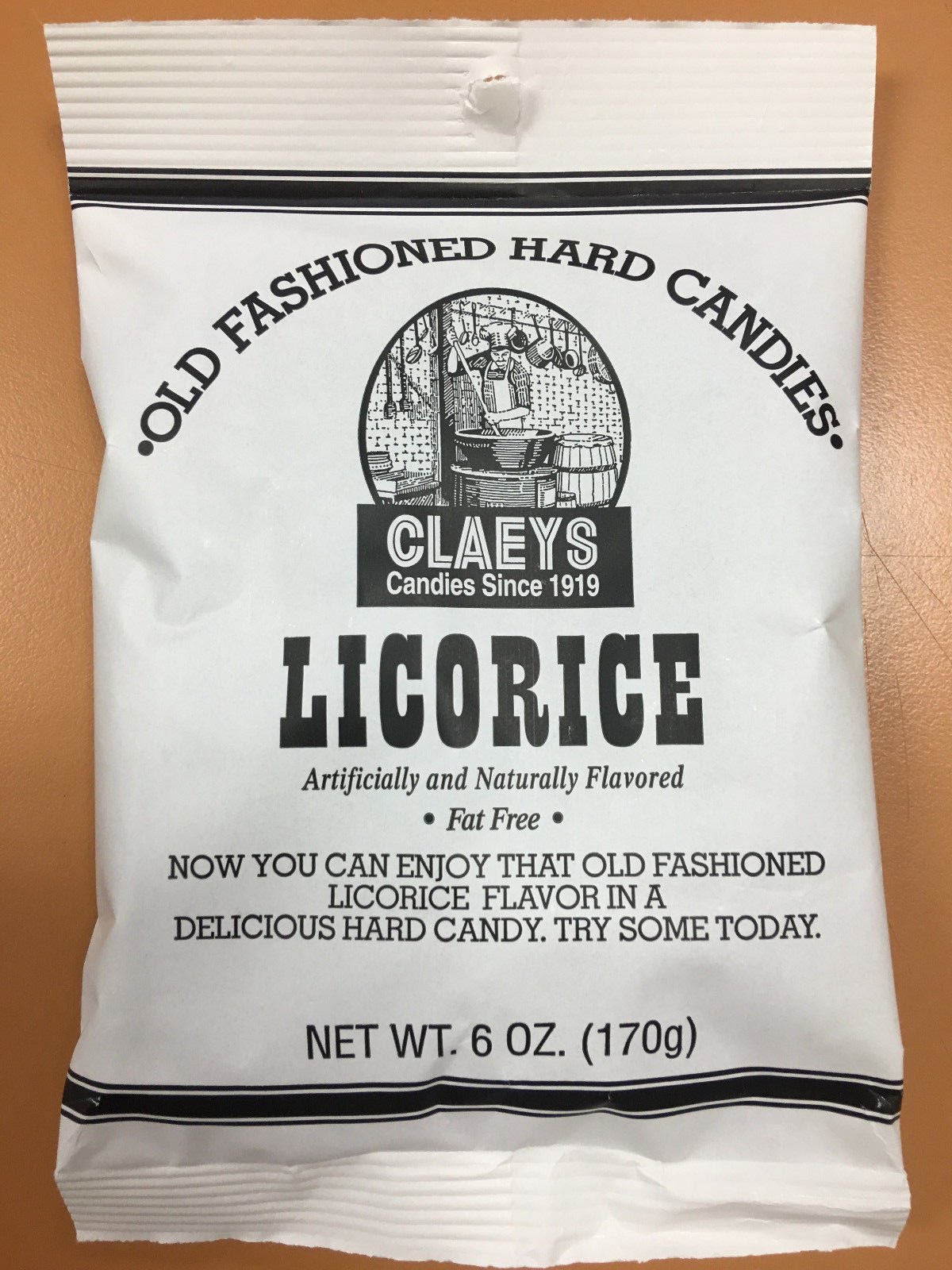 ClaeysLicorice Old Fashioned Hard Candy 24 PACK 6oz Bags