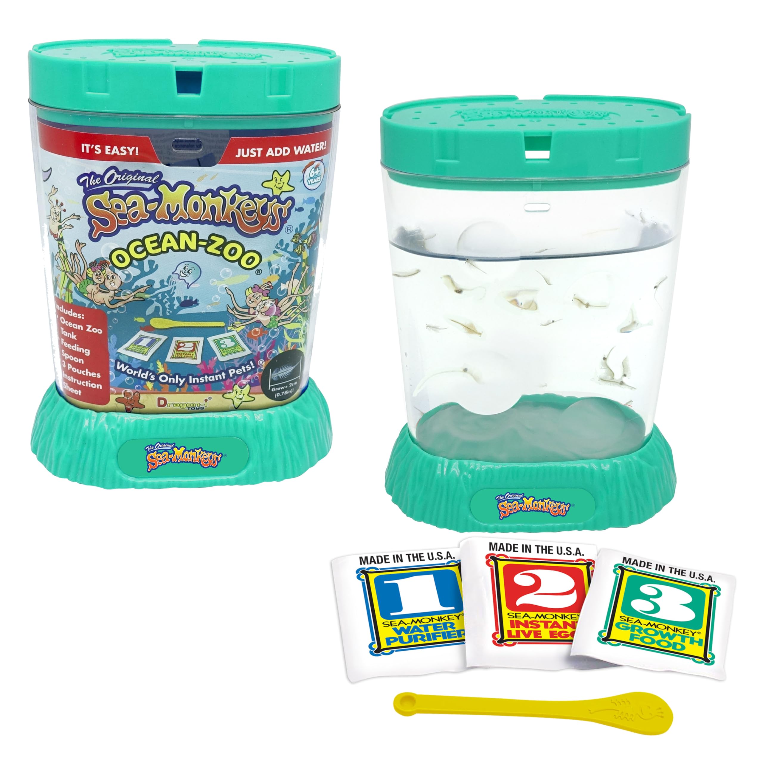 Sea Monkeys 80482 Ocean Zoo- Color May Vary