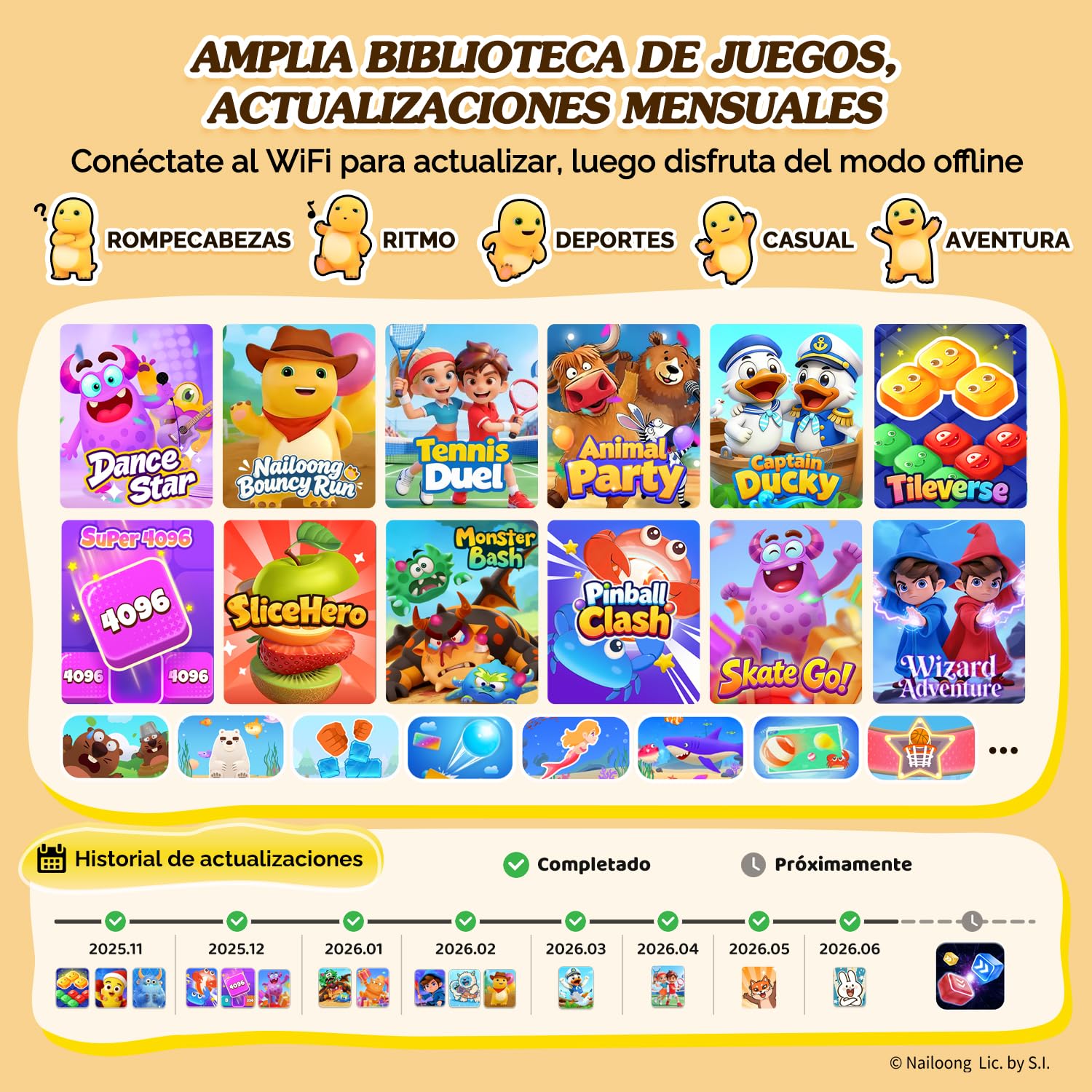 KINHANK MotionX Consola de Juegos con Sensor de Movimiento, Sistema de Videojuegos Interactivo físico para Padres e Hijos, sin Mando/actualizaciones continuas, Regalo para niños