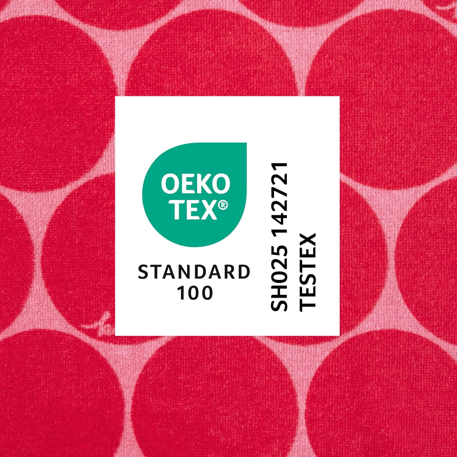 Kate Spade New York Joy Dot Kitchen Towels 2-Pack Set, Absorbent 100% Cotton Velour, Red/Rose Pink, 17"x28" - Image 9