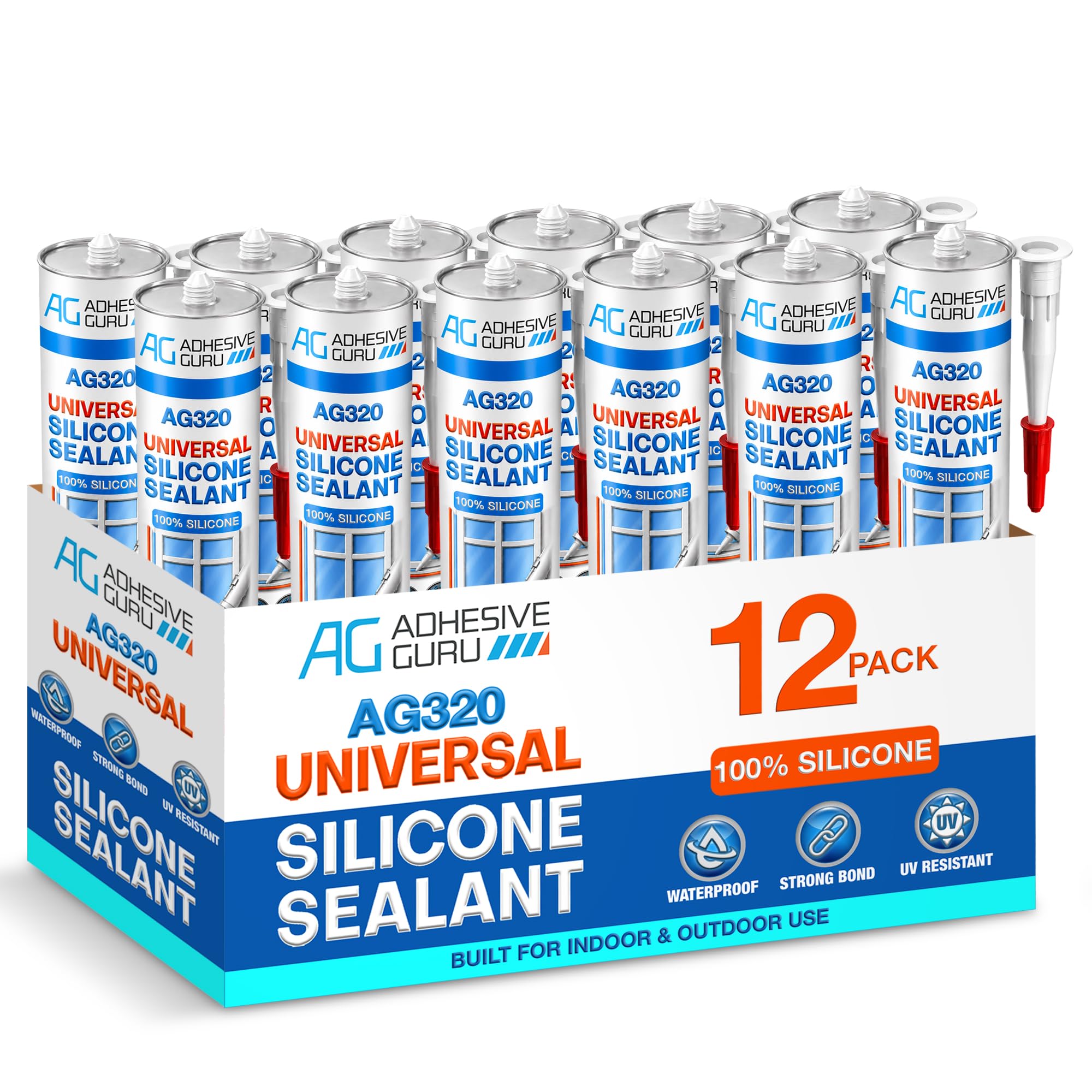 Adhesive Guru 12-Pack Clear