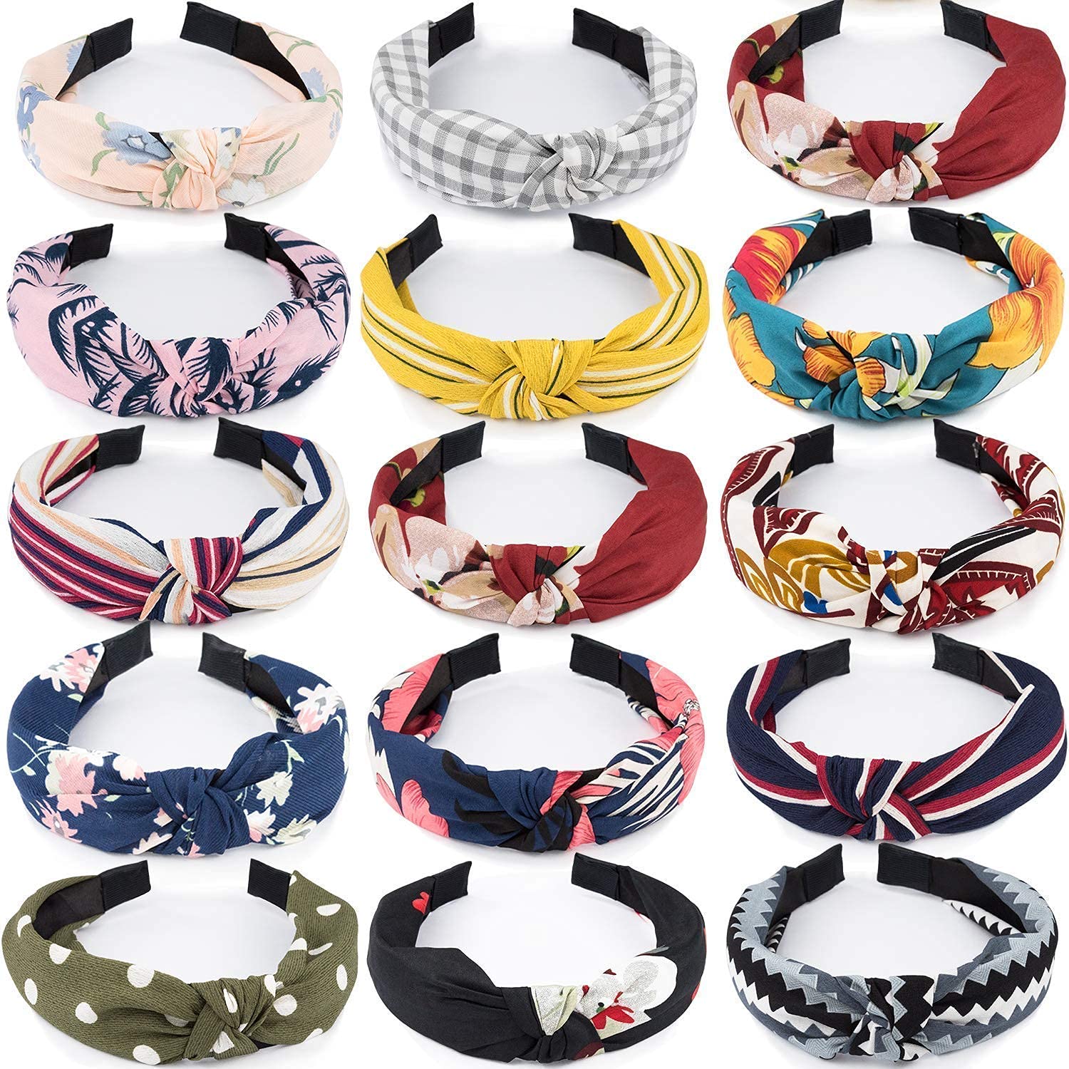 HRBS Headband For Girls Knot Hair Band For Women And Girls, Set Of 12, Multicolor_Cloth Color Fabric Multipurpose Hairbands, note- color & pattern may vary as per the stock. (B0C41BYP7V) Amazon Price History, Amazon Price Tracker
