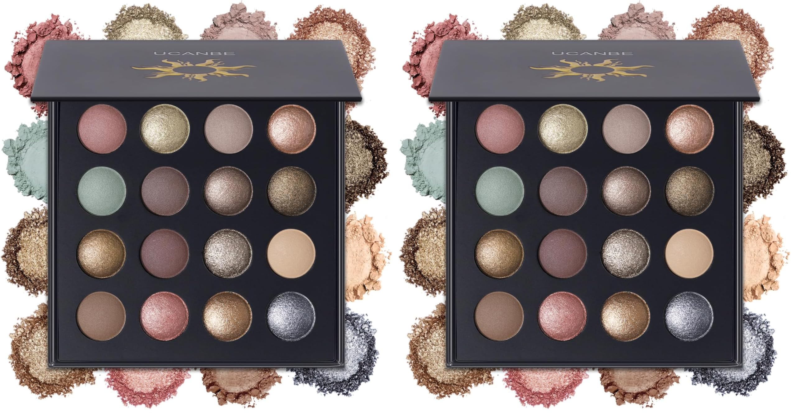UCANBE Eyeshadow Palette - 16 Colors Nude Makeup -7