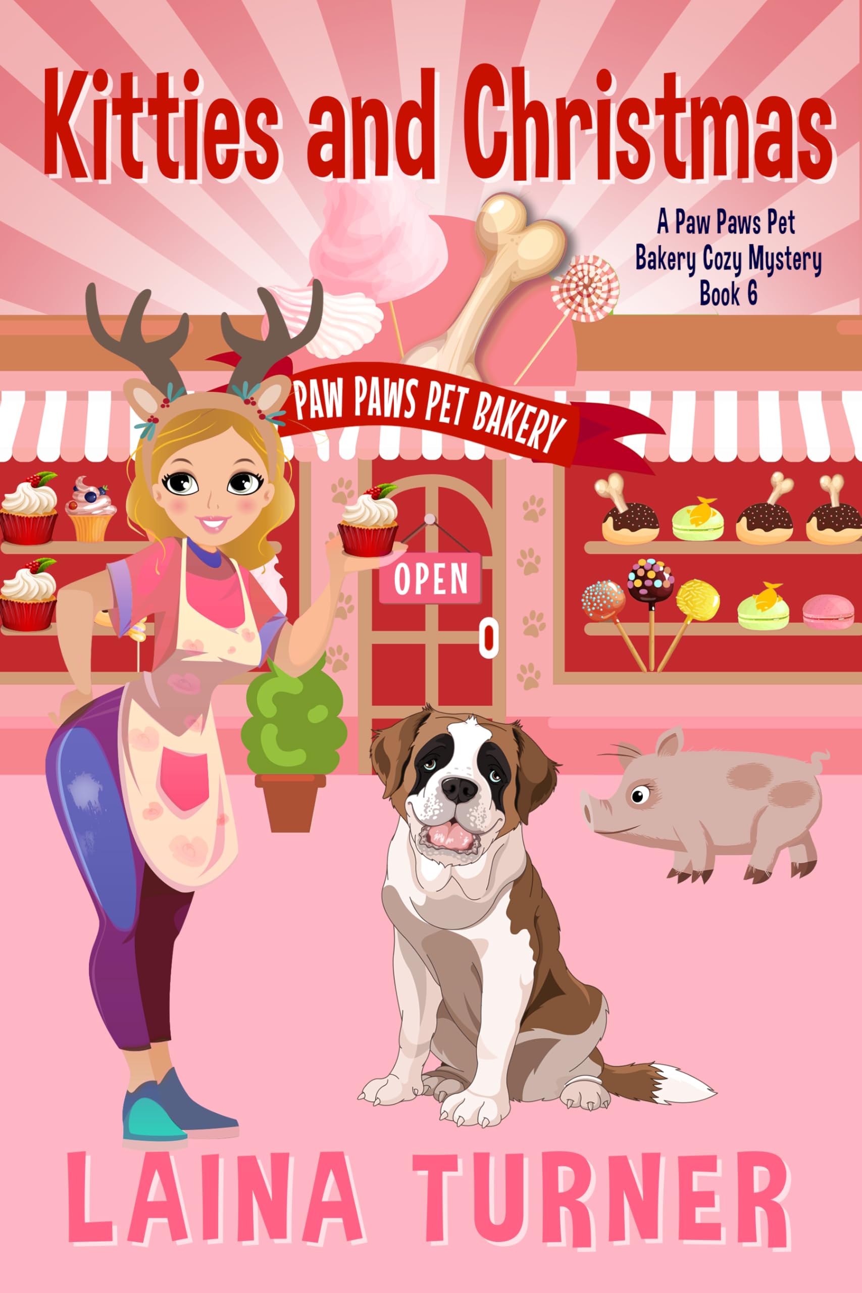 Kitties and Christmas: A Paw Paws Pet Bakery Cozy Mystery Book 6