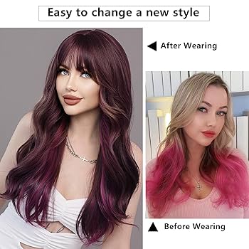 Amazon.com : 7JHH WIGS Highlight Layered Dark Purple Wig Amazon.com : 7JHH WIGS Highlight Layered Dark Purple Wig