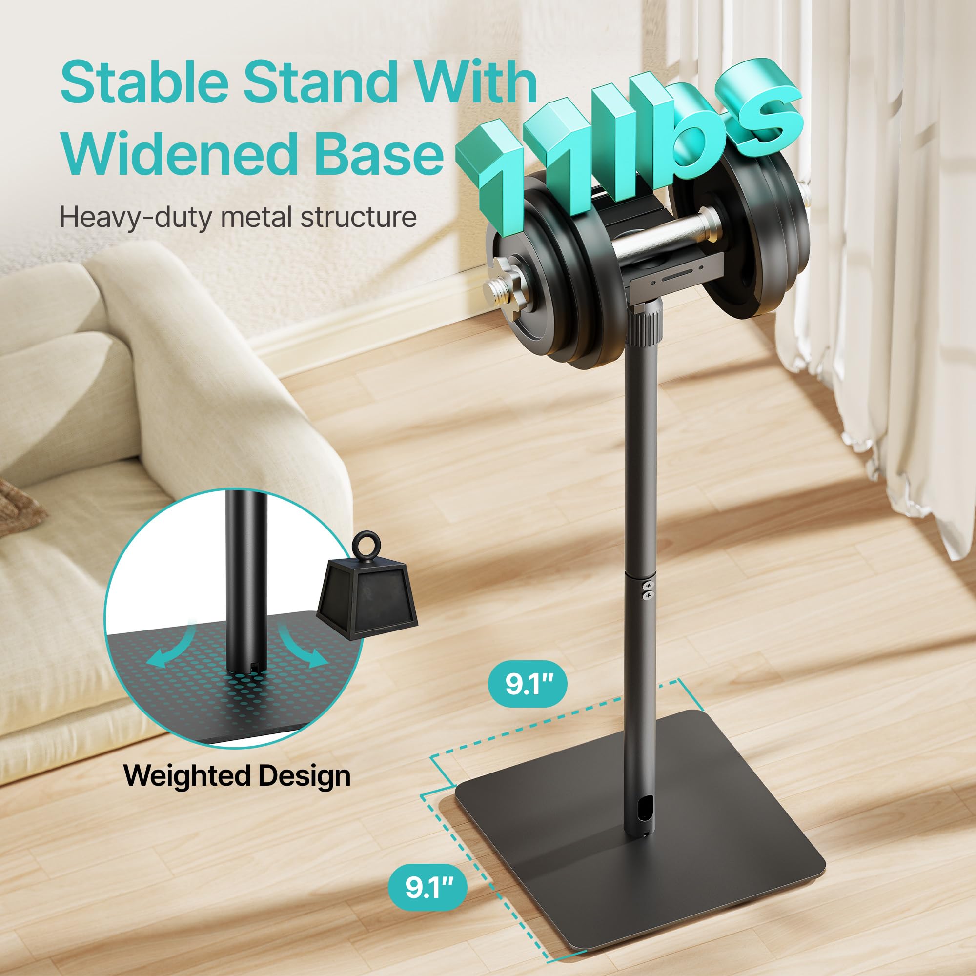 Pegzone Supporto universale per altoparlanti, altezza regolabile da 85,8 cm a 112,8 cm, portata 5 kg, compatibile con Bose/JBL/Sony, nero, set da 2 (coppia)