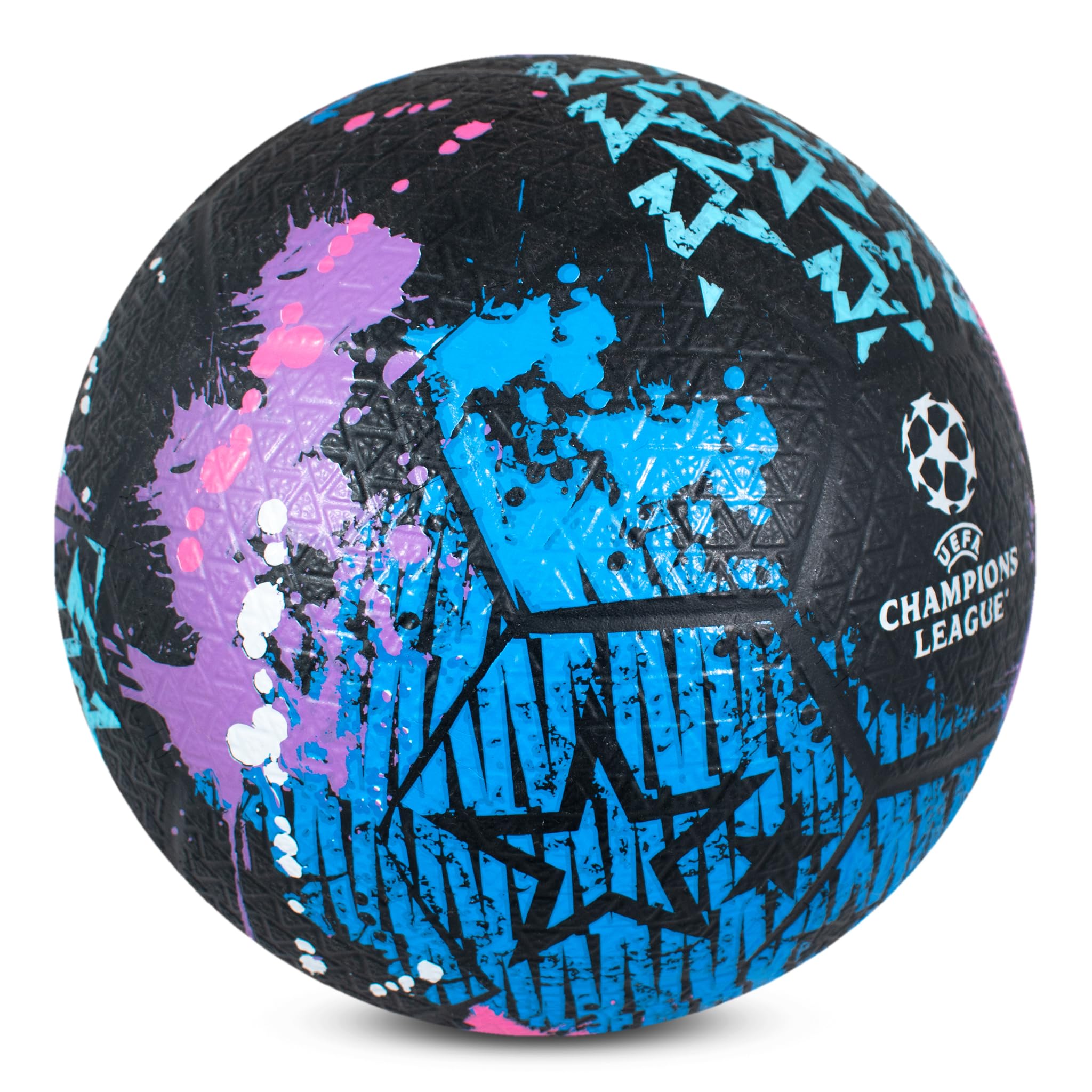 Hy-Pro Pallone da strada in gomma con licenza ufficiale UEFA Champions League, misura 5, ottima idea regalo, prodotto UCL, per interni ed esterni