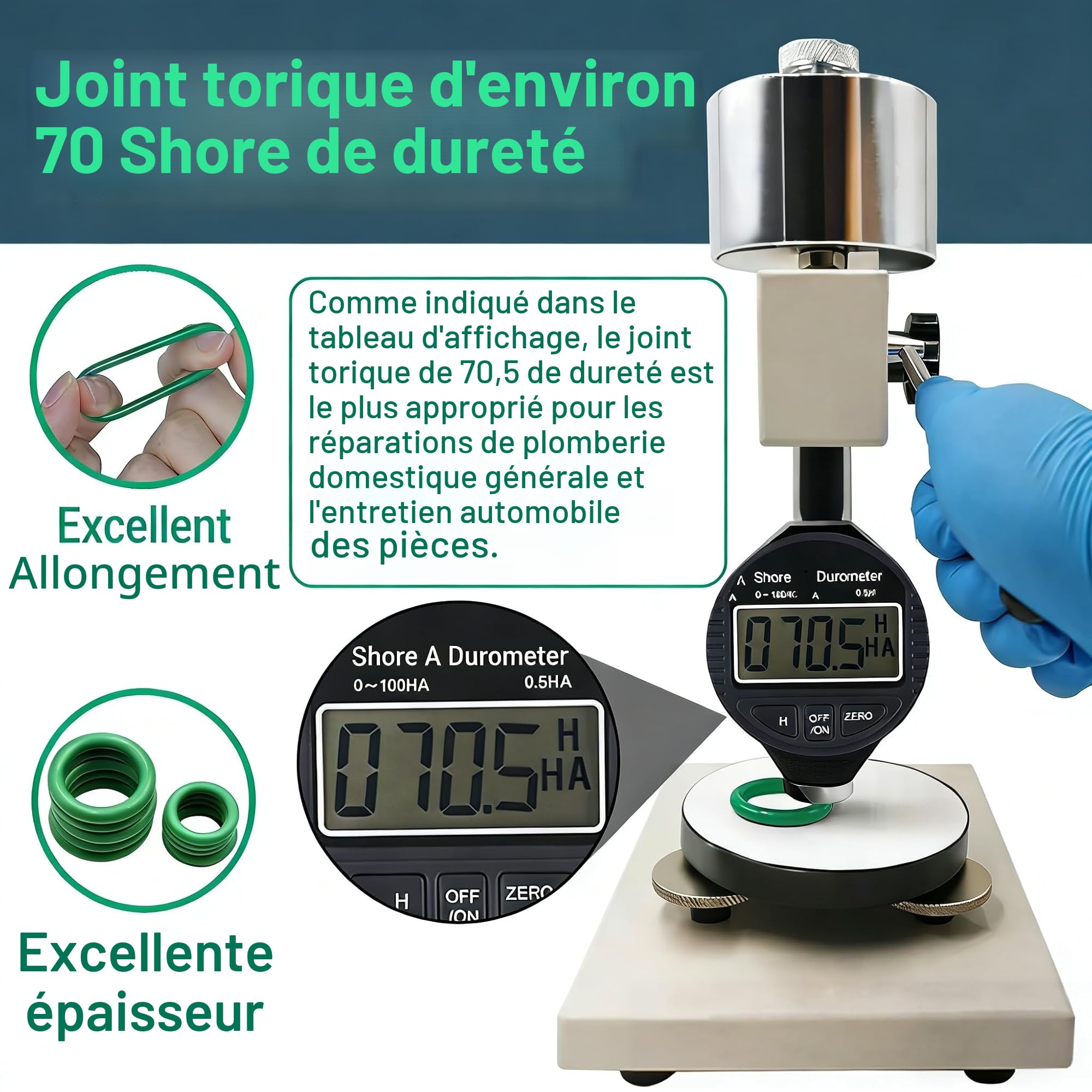 Lot de 595 joints toriques AC automobiles SAE et métriques pour climatisation