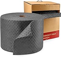 Vista 14 de Almohadillas absorbentes de aceite, 16 x 20 pulgadas, solo aceite, paquete de 100 unidades, control industrial de derrames para aceite y combustible