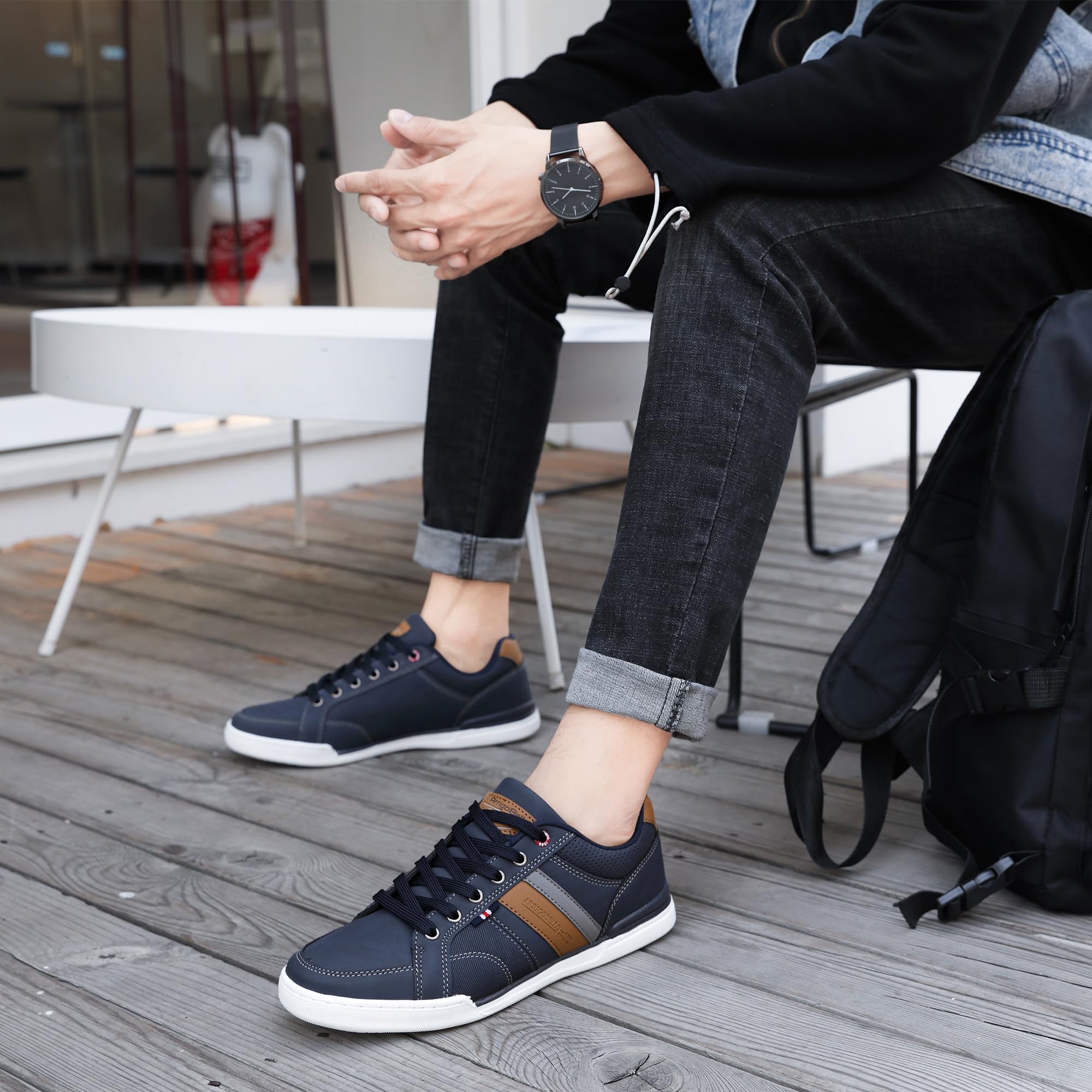 AX BOXING Freizeitschuhe Herren Sneakers Walkingschuhe Mode Schuhe Leichte Trainers Sportschuhe Größe 41-46 EU
