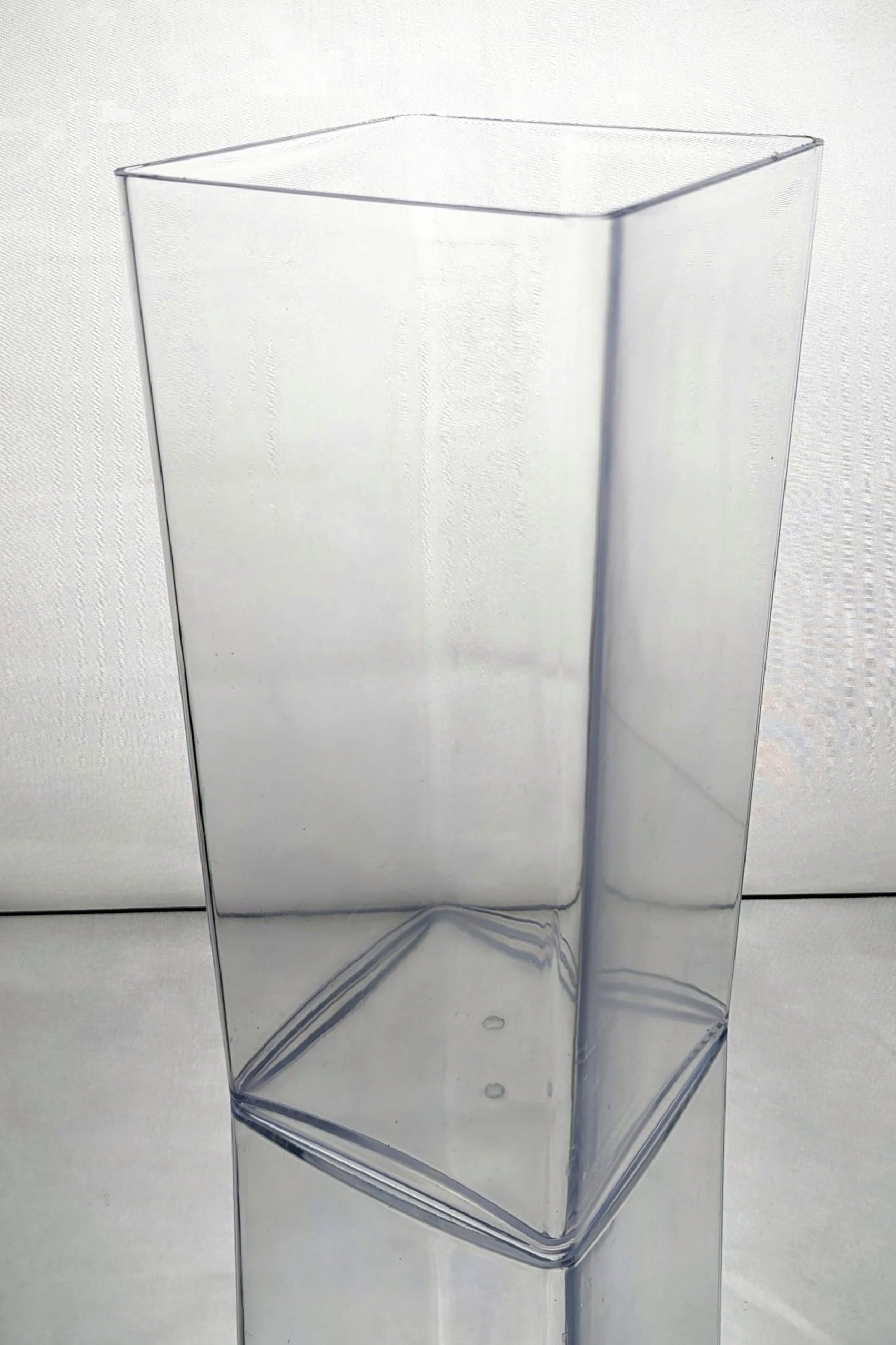 Acrylic Cube Vases - 10cm, 15cm, and 18cm - Vases for Flowers Candles, and Succulents - Modern and Stylish. (1 Vase, 12cm x 24cm Cube)