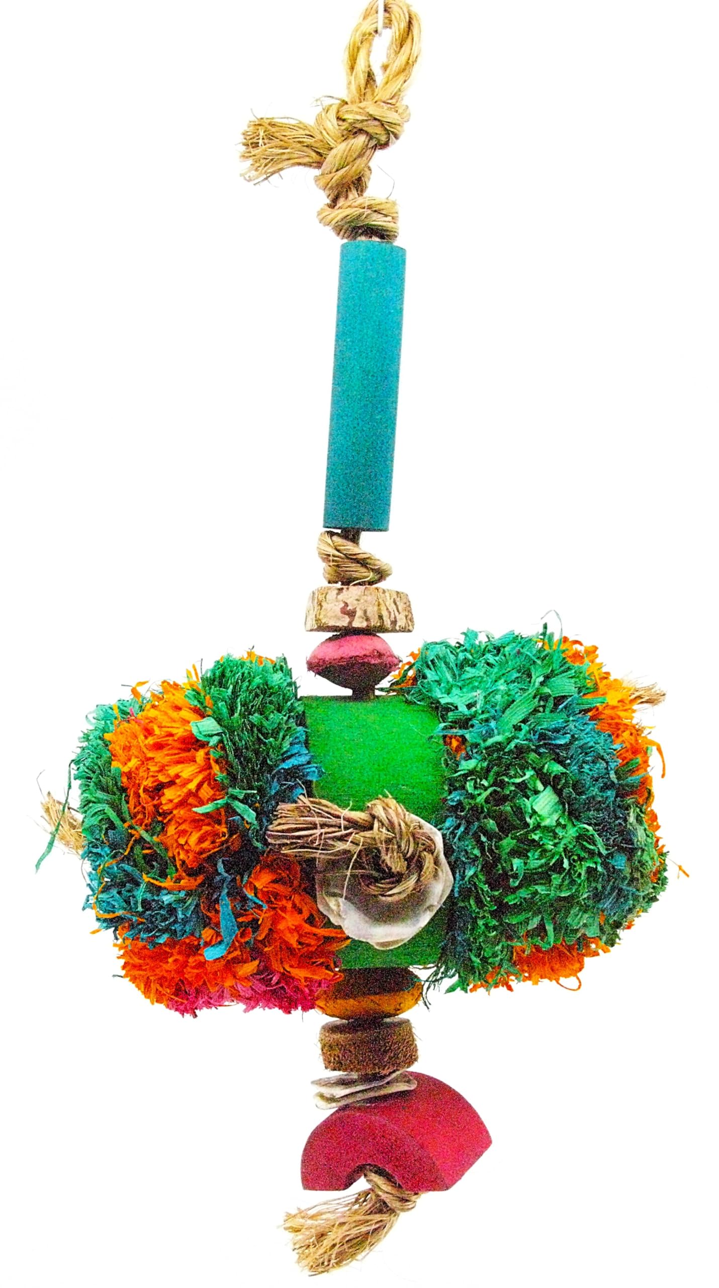 Jouet bambou bague puff Planet Pleasures 41297 oiseau perruche perroquet