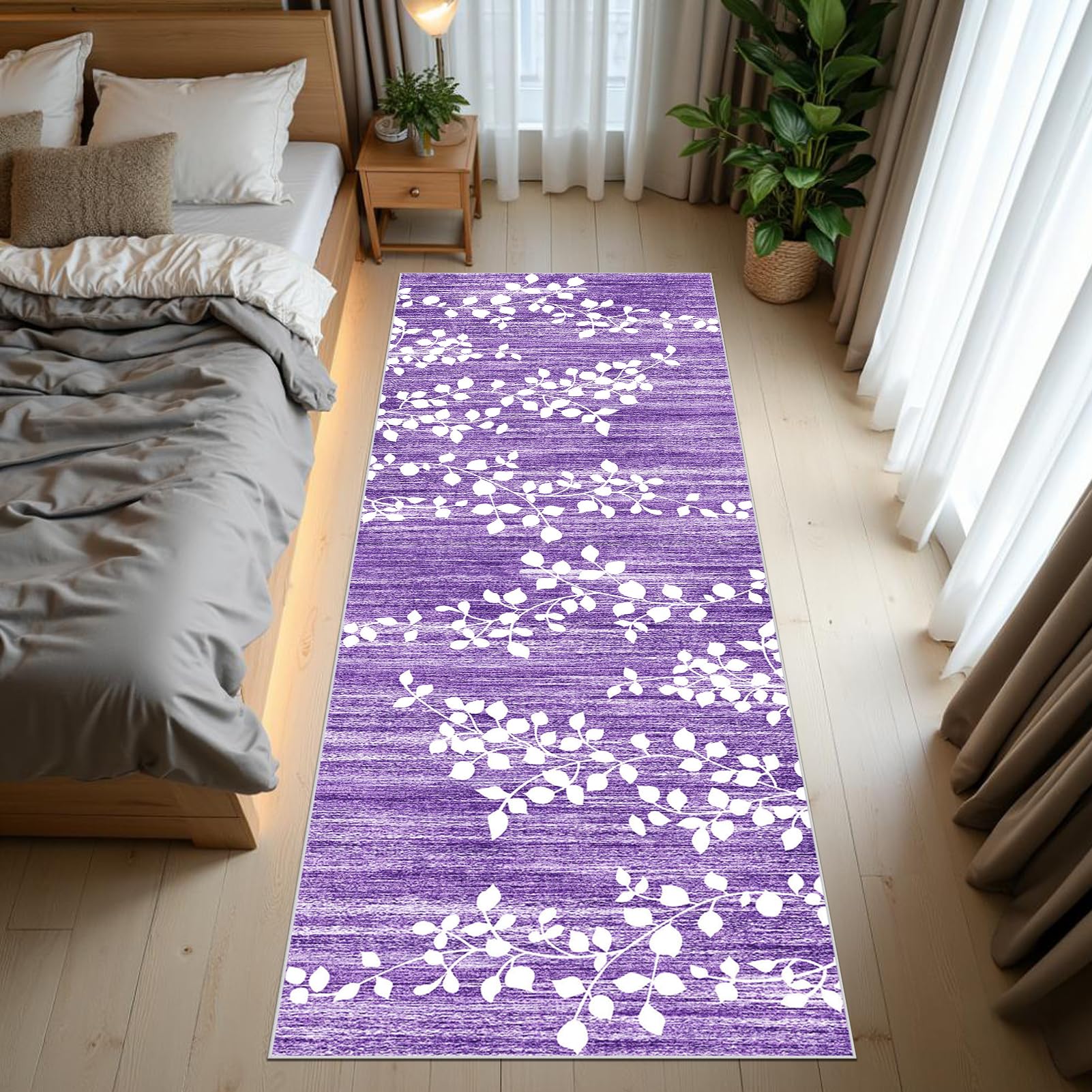 Długie dywaniki do korytarza, antypoślizgowe maty kuchenne 80 x 500 cm zmywalny dywanik do korytarza, dywanik do przedpokoju, maty do wejścia kuchnia pralnia sypialnia