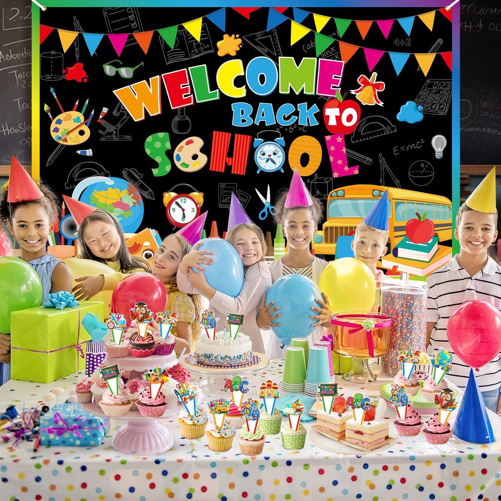 First Day Of School Gifts 36 Pcs Welcome Back To School Cupcake Toppers