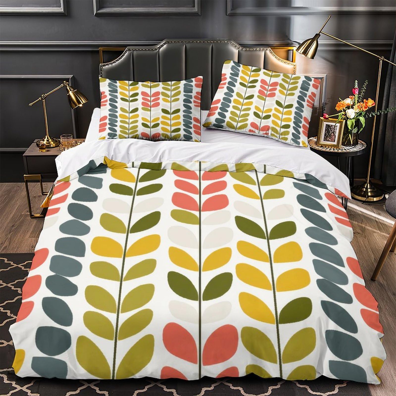Parure de lit hypoallergique microfibre 260x220 housse de couette fermeture éclair jungle 3D
